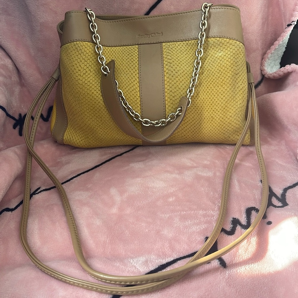 See By Chloe 2 Way Snakeskin Bag GORGEOUS!